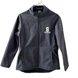 Charles River Apparel Blue Fleece Syracuse Zip‎ Ip Windbreaker Pockets Size M